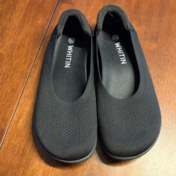 WHITIN Black Women's Slip On Flats sz 7.5 - Picture 1 of 5